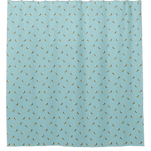 cute bees shower curtain