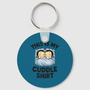 Cute Bees Snuggle This Is My Cuddle  Keychain