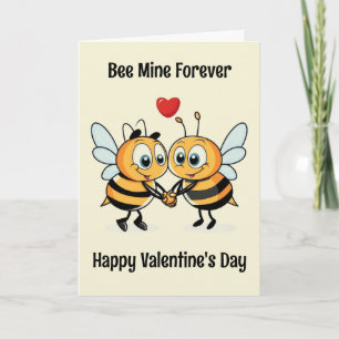 Cute Bees Valentine Card