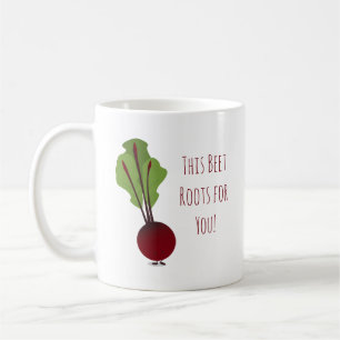 Cute Beet Cartoon Encouragement Mug