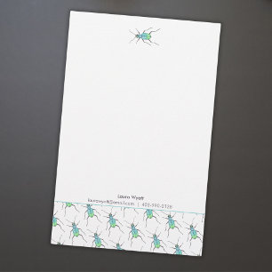 Cute Beetle Teacher Gift Stationery