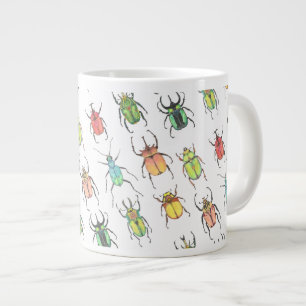 Cute Beetles Giant Coffee Mug