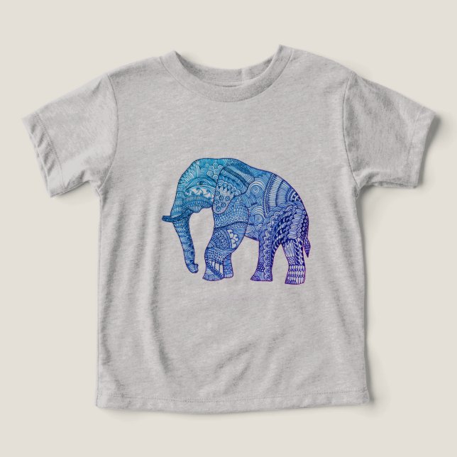 Cute Bella+Canvas Baby Tri-Blend Tee with Patterne (Design Front)
