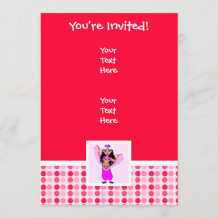 Cute Belly Dancer Invitation