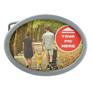 Cute! Belt Buckle - Personalized - Oval
