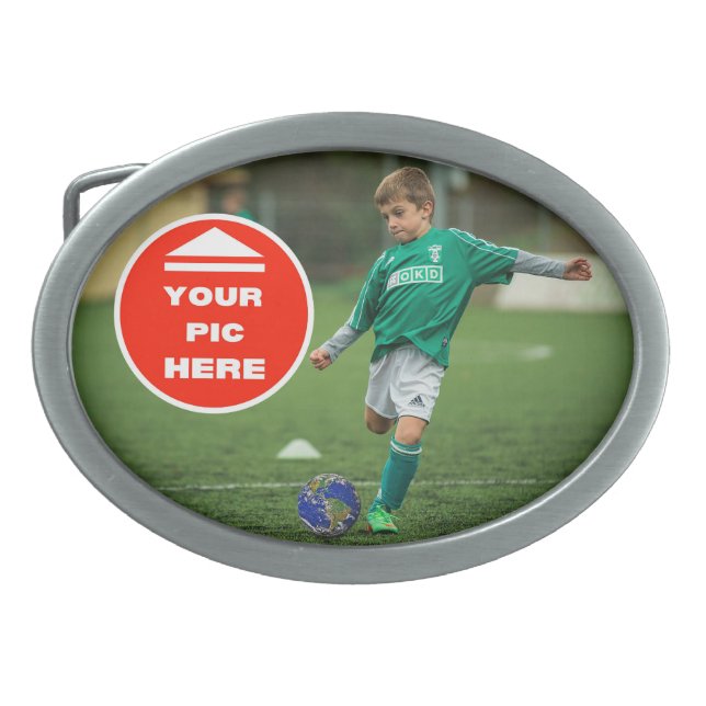 Cute! Belt Buckle - Personalized - Oval (Front)