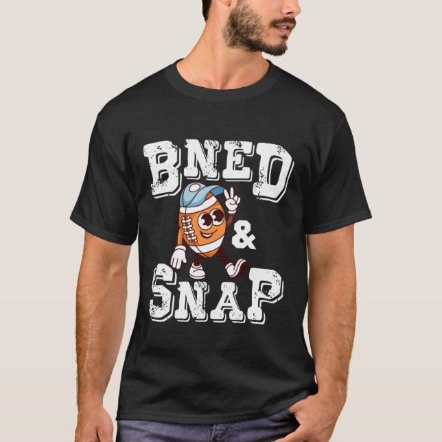 Cute Bend and Snap Football  Funny Game Day Touchd T-Shirt (Front)