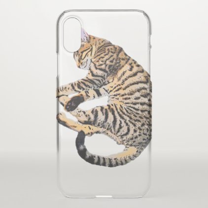 Cute bengal comic style iPhone x case