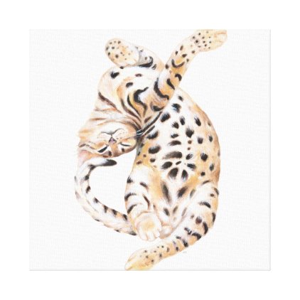 Cute Bengal Kitten Stretch Canvas Print