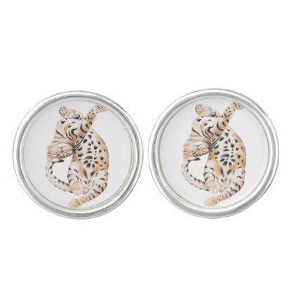 Cute Bengal Kitten Stretch Cufflinks