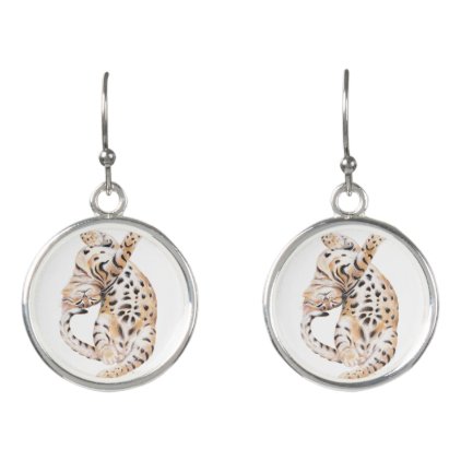 Cute Bengal Kitten Stretch Earrings