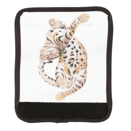 Cute Bengal Kitten Stretch Luggage Handle Wrap