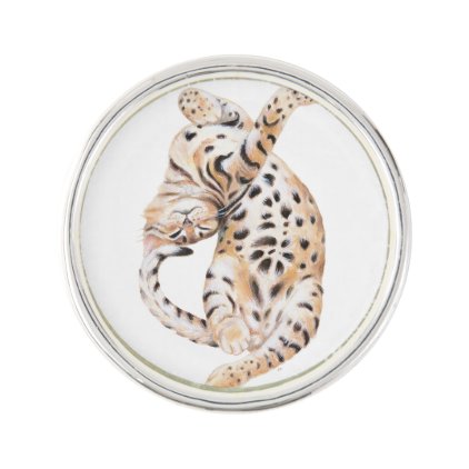 Cute Bengal Kitten Stretch Pin