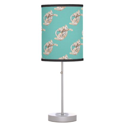 Cute Bengal Kitten Stretch Table Lamp