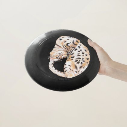 Cute Bengal Kitten Stretch Wham-O Frisbee