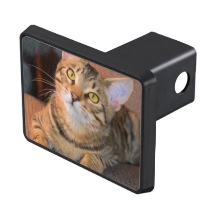 Cute Bengal Kitten Trailer Hitch Cover