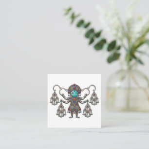 Cute Berber Amazigh Fibula Khalla Kawaii Sticker Square Business Card