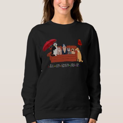 cute  bernedoodle bernese pug  mom dad dog sweatshirt