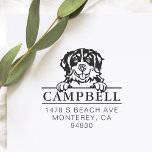 Cute Bernese Mountain Dog Custom Dog Address   Self-inking Stamp<br><div class="desc">Introducing the Bernese Mountain Dog Adorable Return Address Stamp! Are you tired of endlessly writing your return address over and over again? Say goodbye to hand cramps and hello to efficiency with our charming Dog Love Return Address Stamp! Don't miss out on this adorable and practical addition to your stationery...</div>