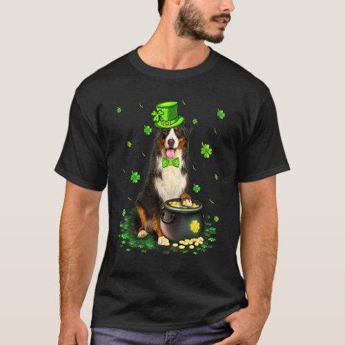 Cute Bernese Mountain Dog Lover St Patricks Day Sh T_Shirt