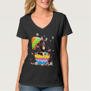 Cute Bernese Mountain Egg Easter Day Dog Dad Dog T-Shirt