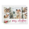 Cute Berry Handwritten Christmas Photo Collage