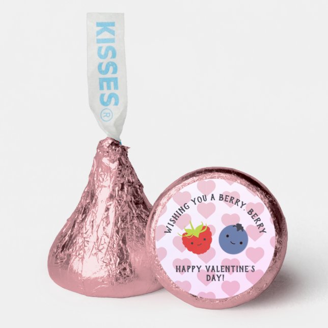Cute Berry Happy Valentine's Day  Hershey®'s Kisses® (Front)