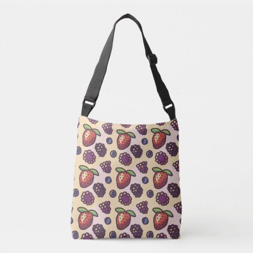 Cute Berry Pattern Crossbody Bag