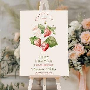 Cute Berry Sweet Baby Shower Foam Board