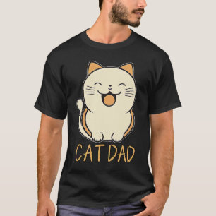 Cute Best Cat Dad Feline T-Shirt