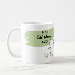 Cute Best Cat Mom Ever Womens Coffee Mug