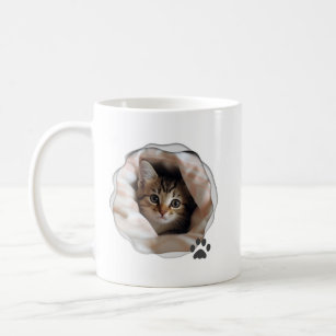 Cute Best Cat Mom Photo Coffee Mug
