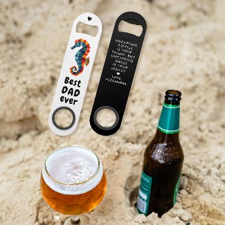 Cute Best Dad Ever Seahorse Nautical Father's Day