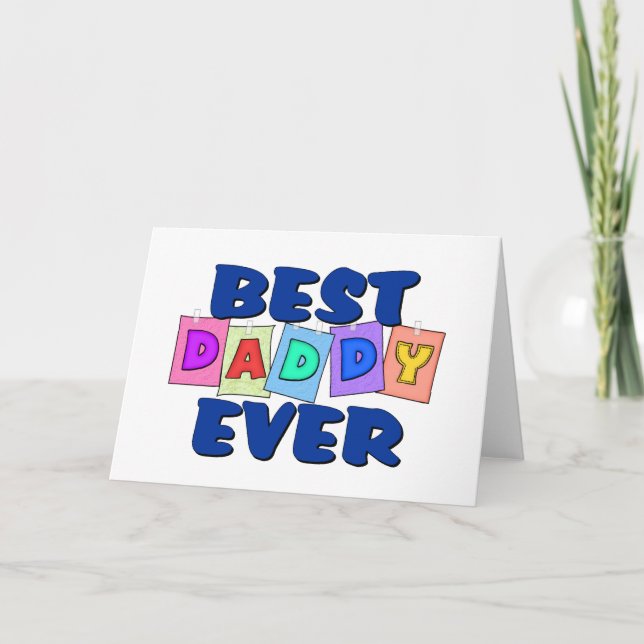 Cute Best Daddy EVER Card (Front)