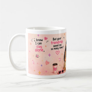 Cute Best Friend Coffee Mug Wrap   Friendship Gift