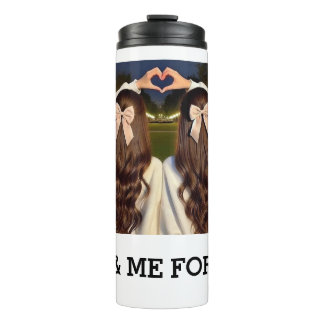 Cute best friend drink ware thermal tumbler