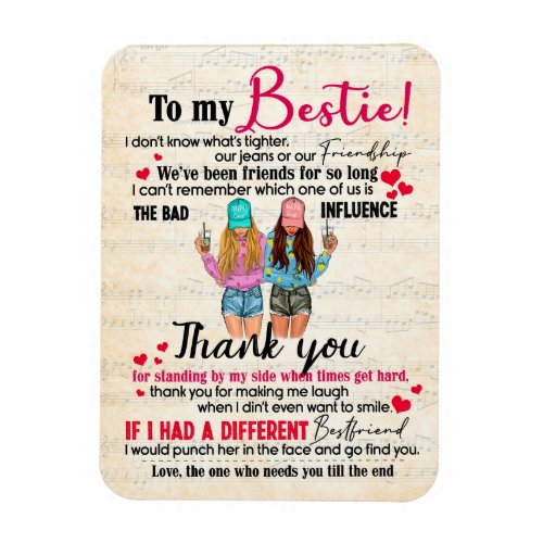 Cute Best Friend Gift Funny Friendship Day Gifts Magnet