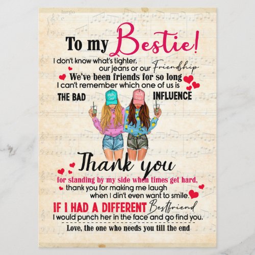 Cute Best Friend Gift Funny Friendship Day Gifts Menu