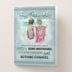 Cute Best Friend Gift, Funny Friendship Day Gifts Pocket Folder