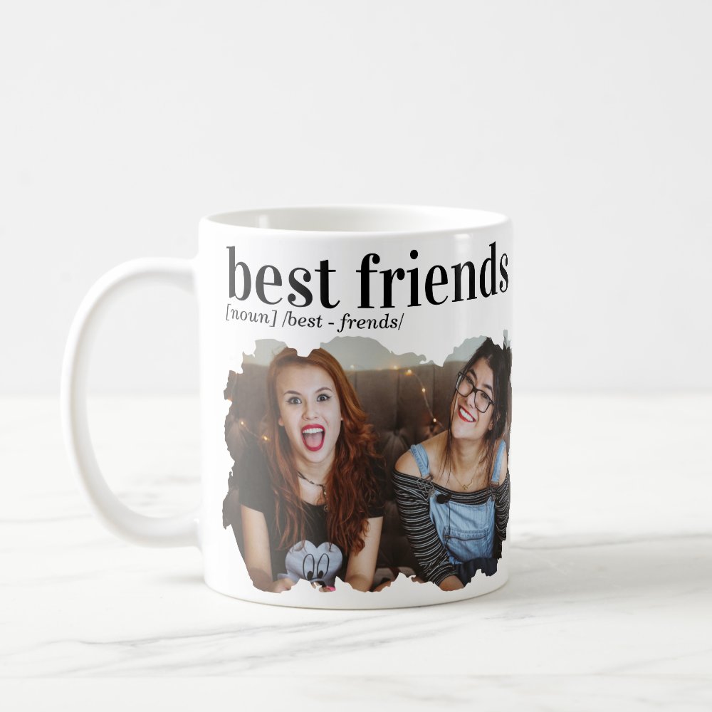 Discover Cute Best Friends BFF Dictionary Definition Photo Coffee Mug