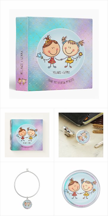 Cute Best Friends Bubble Personalized Gifts 