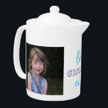 Cute Best Grandma Ever Custom Photo Teapot<br><div class="desc">Here's a lovely gift for grandma from her grandkids! She'll smile every time she brews her tea! Be sure to upload two of your favorite photos,  two for one grandchild or one of each for two grandchildren. ❤</div>