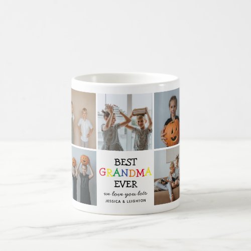 Cute Best Grandma Ever  Photo Collage Keepsake Coffee Mug