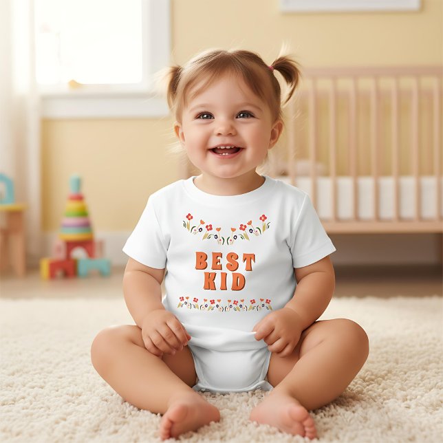 Cute Best Kid Flowers Floral  Baby T-Shirt (Creator Uploaded)