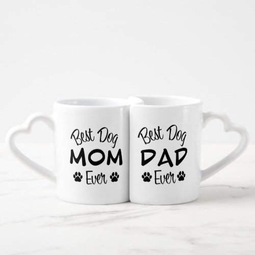 Cute Best Mom and Dad Dog Mugs