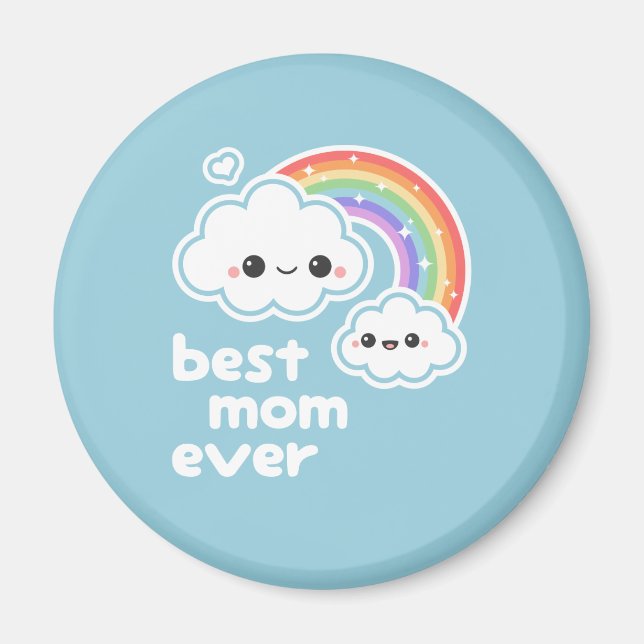Cute Best Mom Magnet (Front)
