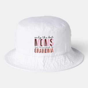 Cute best Moms Grandma word art Bucket Hat