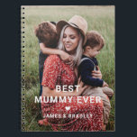 Cute Best Mummy Ever Heart Mother's Day Photo Notebook<br><div class="desc">Cute Best Mummy Ever Heart Mother's Day Photo Notebooks features your favorite photo with the text "best mummy ever" in modern white script with a heart and your names below. Personalize by editing the text in the text box provided and adding your own picture. Designed by ©2022 Evco Studio www.zazzle.com/store/evcostudio...</div>