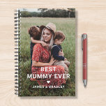 Cute Best Mummy Ever Heart Mother's Day Photo Planner<br><div class="desc">Cute Best Mummy Ever Heart Mother's Day Photo Planners features your favorite photo with the text "best mummy ever" in modern white script with a heart and your names below. Personalize by editing the text in the text box provided and adding your own picture. Designed by ©2022 Evco Studio www.zazzle.com/store/evcostudio...</div>