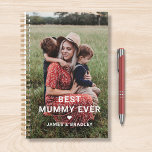 Cute Best Mummy Ever Heart Mother's Day Photo Planner<br><div class="desc">Cute Best Mummy Ever Heart Mother's Day Photo Planners features your favorite photo with the text "best mummy ever" in modern white script with a heart and your names below. Personalize by editing the text in the text box provided and adding your own picture. Designed by ©2022 Evco Studio www.zazzle.com/store/evcostudio...</div>